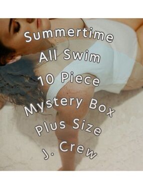 J. Crew | 10 Piece Plus Size XL 2X 3X Swim Bikini Separates Mystery Box NWT NEW